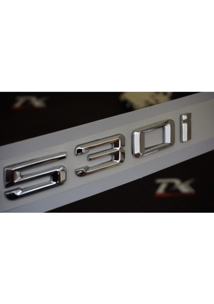 Bmw 530I Bagaj Krom Metal 3m 3D Yazı Logo