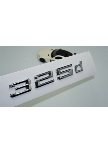 325D Bagaj Krom Metal 3m 3D Yazı Logo Bmw Ile Uyumlu