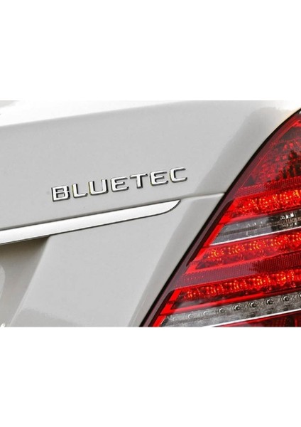 Mercedes Benz Bluetec Bagaj Yazı Abs Krom Gri Car Logo Arma