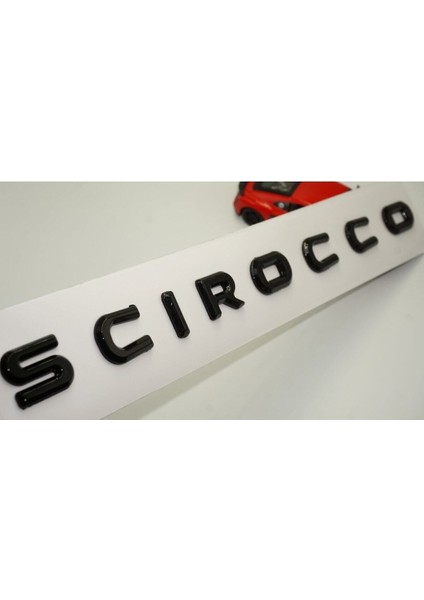 Vw Volkswagen Scirocco Uyumlu Bagaj Siyah Abs 3m 3D Yazı Logo Amblem