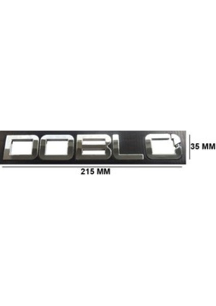 Fiat Uyumlu Doblo Krom Yazı O Kesik