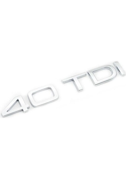Audı 40 Tdı Krom Bagaj Yazısı