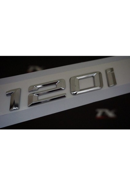 Bmw 120I Bagaj Krom Metal 3m 3D Yazı Logo