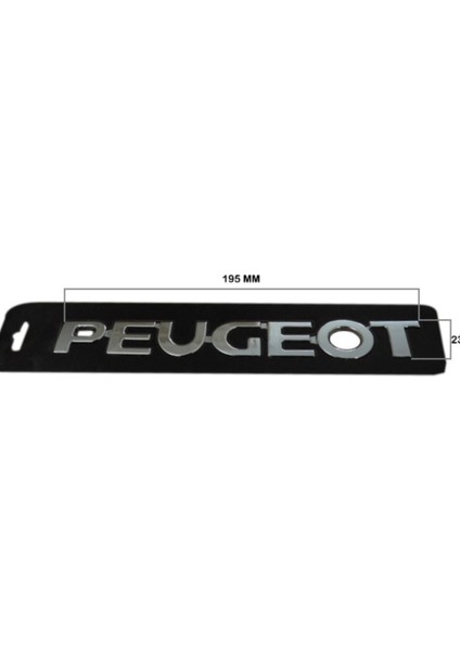 Peugeot Bagaj Yazı Amblem 195 mm - 23 mm Oem Yazı