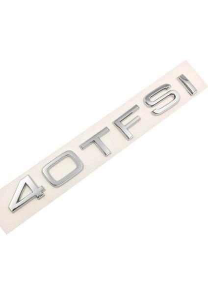 Audi A3 A4 A5 A6 40 Tfsi Arka Bagaj Yazısı Krom