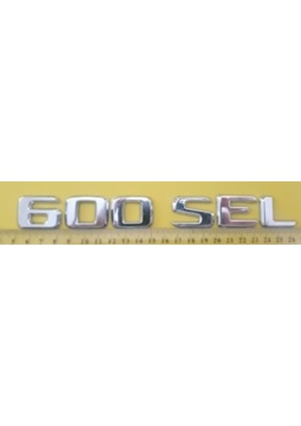 Mercedes Uyumlu Yazı 600 Sel Krom