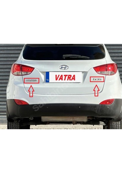 IX35 1.7 Gdı Style Plus 2011-2013 Uyumlu Hyundai ve IX35 Krom Bagaj Yazısı 3m 3D Abs