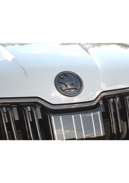 Skoda Ön Kaput ve Bagaj Yeni Nesil Parlak Siyah Logo Amblem