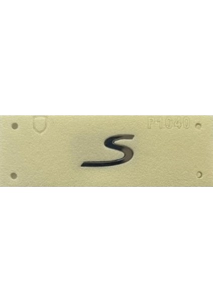 Porsche Uyumlu Yazı S 2.2*3.8 cm Krom