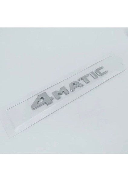 4 Matic Bagaj Arma Yazı Logo Sticker Abs Krom Üretim Ithal Car Aksesuar