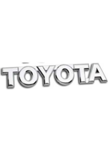 Toyota Uyumlu Toyota 2.5*16 cm Krom Yazı
