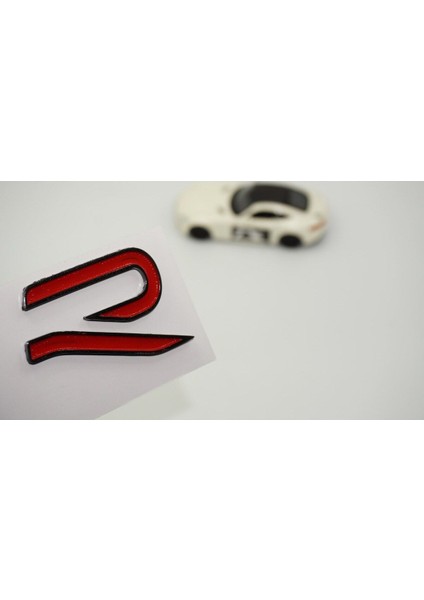 R Line Yeni Nesil Bagaj Kırmızı Logo Arma Volkswagen Ile Uyumlu