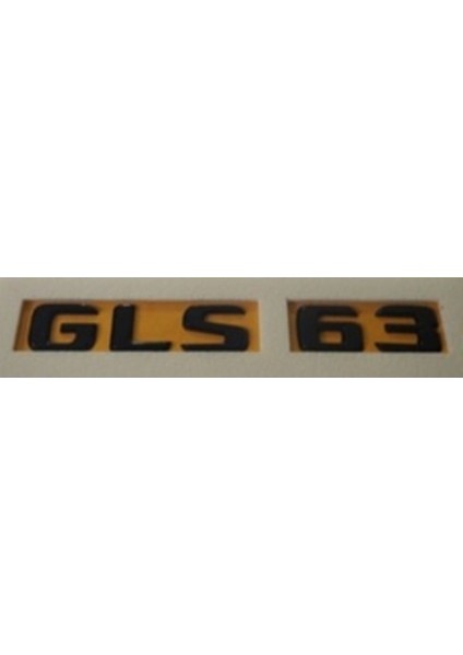 Mercedes Uyumlu Yazı Gls 63 Siyah