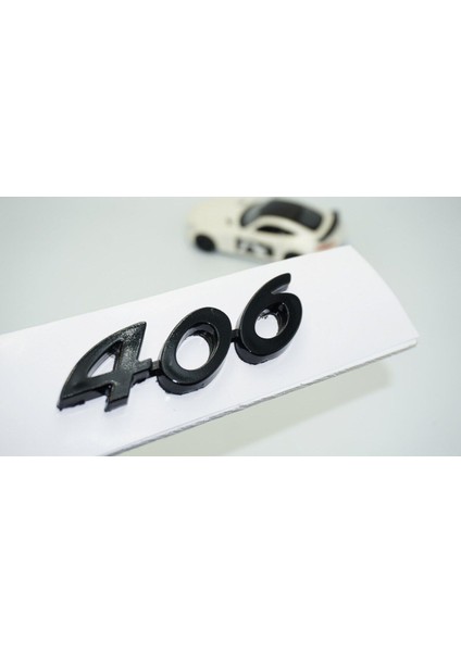 Peugeot 406 Uyumlu Bagaj 3m 3D Parlak Siyah Abs Logo Amblem