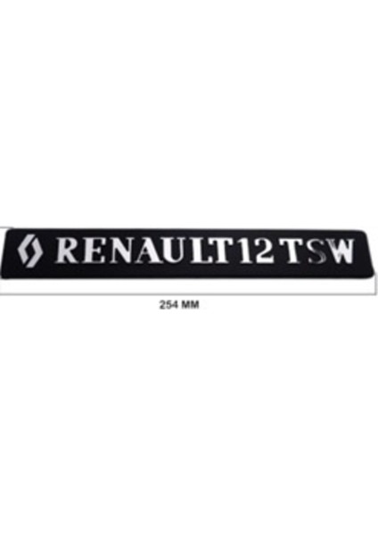 Renault Uyumlu Renault 12 Tsw Krom Yazı