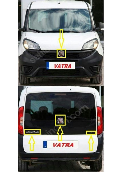 Doblo Combi 1.3 Multijet Premio Plus 2017-2023 Yazı ve Arma Seti