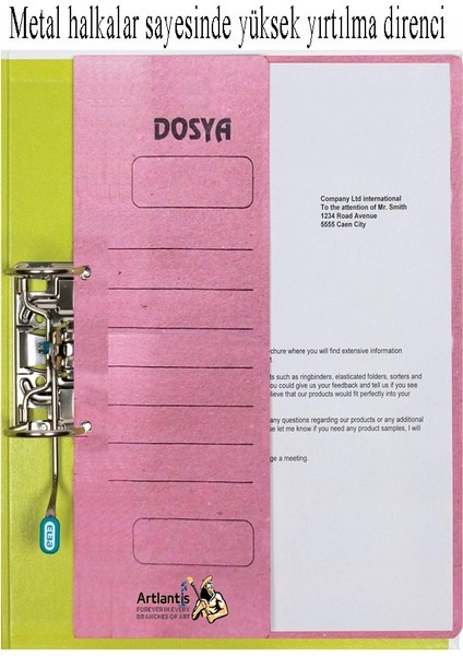 Yarım Kapak Telli Dosya Pembe Karton 20 Adet Karton Yarım Kapaklı Kapsüllü Dosya A4 Boy 24X32 cm Klasör Için Büro Ofis modelleri
