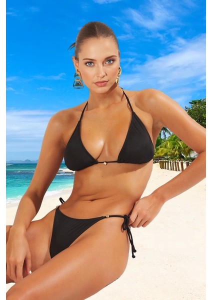 Tasarım Bikini Takımı Yaz Koleksiyonu Şık Detaylı Esnek Kumaş Su Sporları Için Uv Korumalı fiyatları