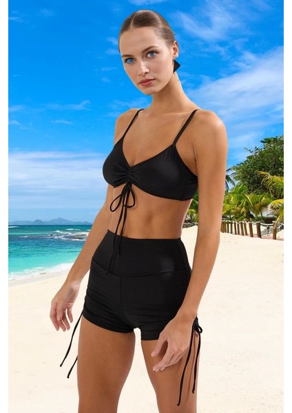 Tasarım Bikini Takımı Özel Ergonomik Kesim Şık Detaylı Klora Dayanıklı Yüksek Konfor