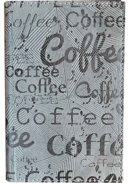 Sandıklı Hesap Sümeni (Gri) 11X23 cm – Coffee Baskılı, Renk Seçenekli, Kafe ve Restoranlar Için
