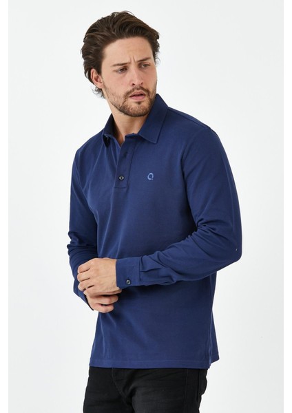 Erkek Polo Yaka Comfort Uzun Kollu Basic Vişne Tişört fırsatları