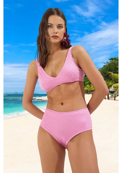 Tasarım Bikini Takımı Esnek Kumaş Uv Korumalı Yaz Koleksiyonu Klora Dayanıklı Hızlı Kuruyan
