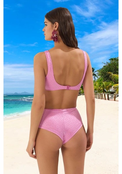 Tasarım Bikini Takımı Esnek Kumaş Uv Korumalı Yaz Koleksiyonu Klora Dayanıklı Hızlı Kuruyan