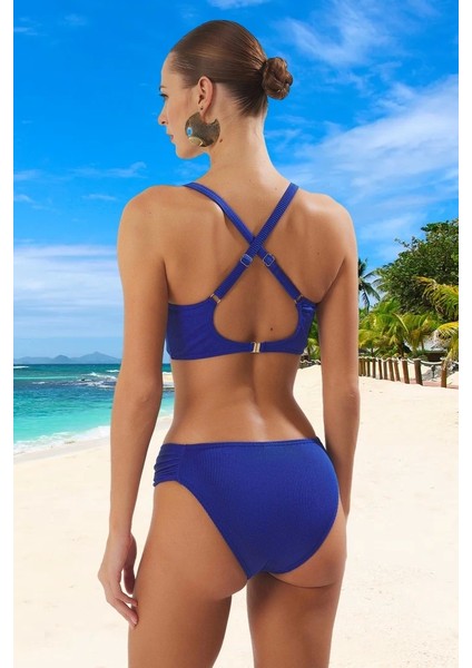 Tasarım Bikini Takımı Hızlı Kuruyan Şık Detaylı Yüksek Konfor Plaj ve Havuz Için