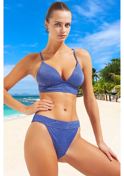 Simli Tasarım Bikini Takımı Ergonomik Kesim Su Sporları Için Esnek Kumaş Klora Dayanıklı fiyatları