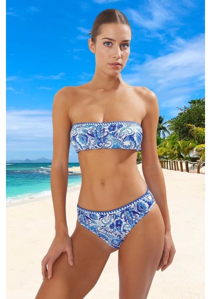 Tasarım Bikini Takımı Ergonomik Kesim Özel Şık Detaylı Hızlı Kuruyan Plaj ve Havuz Için fiyatları