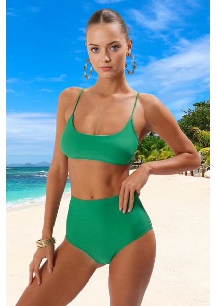 Tasarım Bikini Takımı Hızlı Kuruyan Plaj ve Havuz Için Ergonomik Kesim Yüksek Konfor
