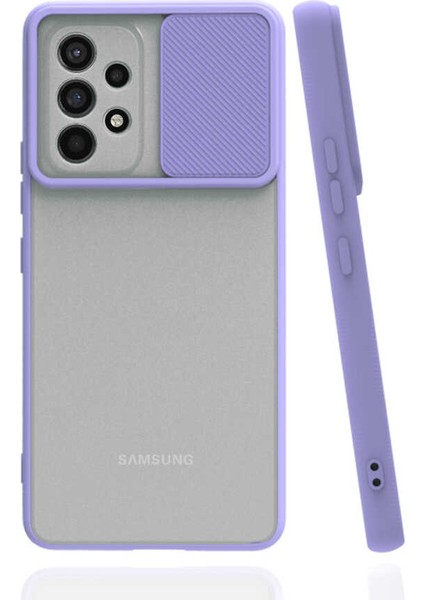 Galaxy A73 Kılıf F10T Lensi Kapak-Lila