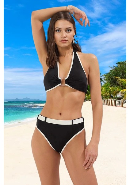 Tasarım Bikini Takımı Esnek Kumaş Hızlı Kuruyan Ergonomik Kesim Su Sporları Için