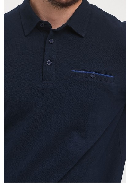 Erkek Uzun Basic Polo Yaka Cepli Düz Sarı Sweatshirt fiyatları