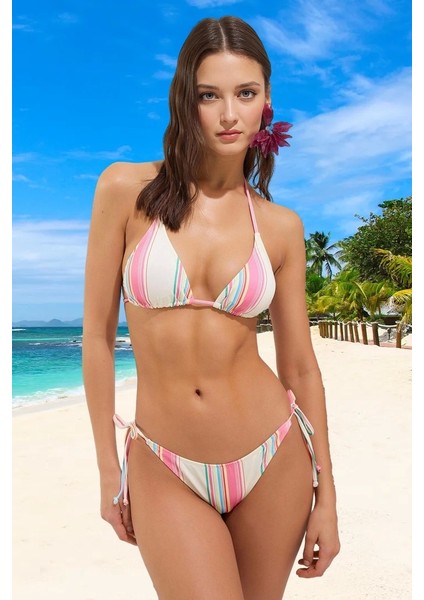 Tasarım Bikini Takımı Yaz Koleksiyonu Özel Esnek Kumaş Klora Dayanıklı Premium Kalite