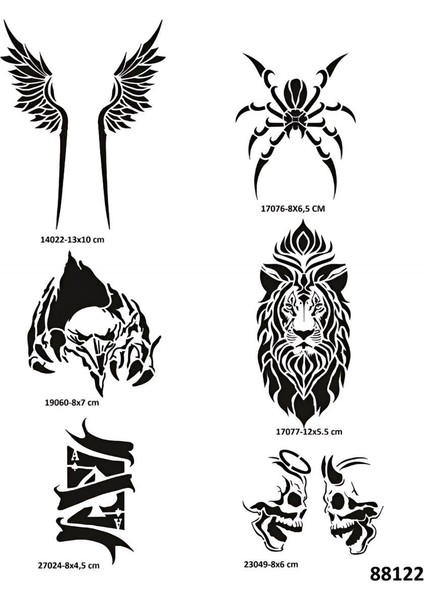 Hırçın Tasarımlar Spray Tattoo Geçici Dövme Yapma Seti Dark Siyah fiyatları