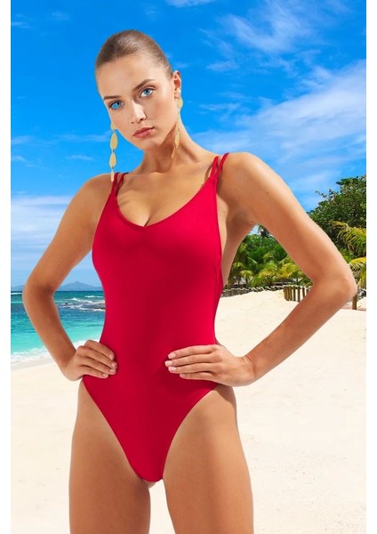Yüzme Kıyafeti Tasarım Mayo Ergonomik Kesim Su Sporu Mayosu Swimsuit