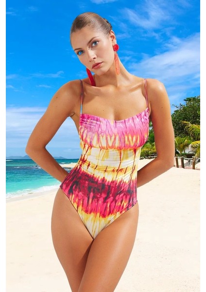 Yüzme Kıyafeti Tasarım Mayo Plaj ve Havuz Için Swimsuit Klora Dayanıklı Su Sporu