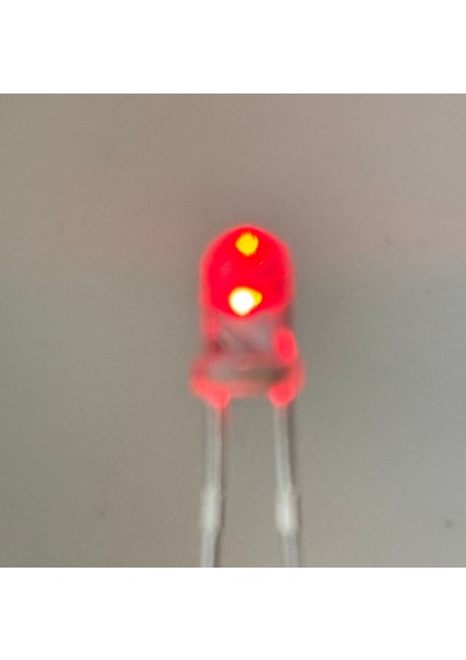 3mm Kırmızı LED 2.5/3VOLT Arası 10ADET