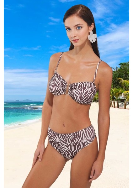 Tasarım Bikini Takımı Özel Su Sporları Için Şık Detaylı Hızlı Kuruyan Uv Korumalı