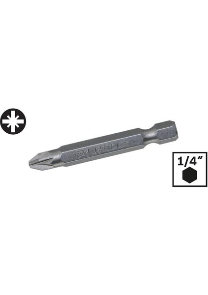 530311 Pozidriv Yıldız Bits Uç Pz2 x 50 mm