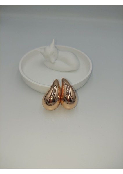 Xupıng Rose Gold Renk Damla Küpe
