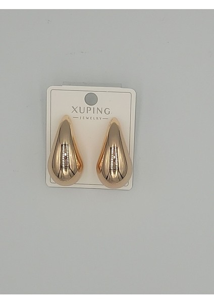 Xupıng Rose Gold Renk Damla Küpe