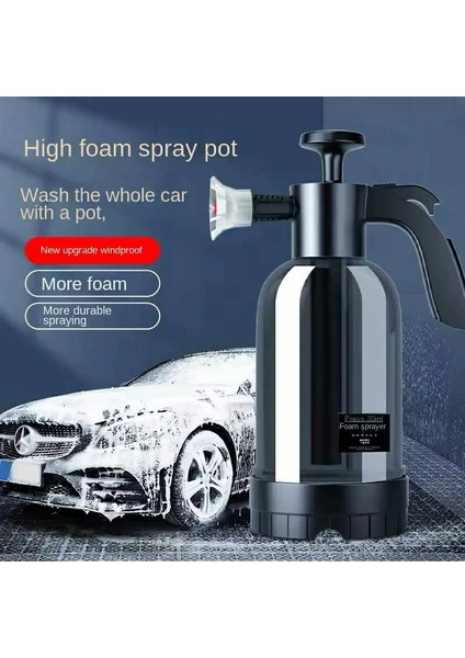 Araç Yıkama Köpük Püskürtücü 2 Litre Yüksek Basınçlı El Pompası Oto Şampuanı 1 Litre Yanında