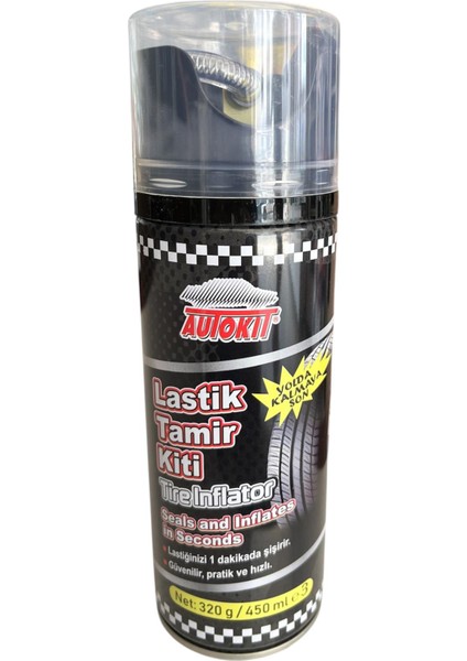 Oto Lastik Tamir Spreyi 450 ml Araba Lastik Tamir Kiti