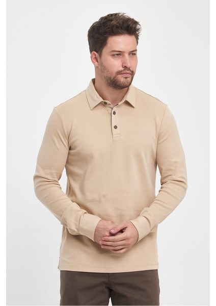 Erkek Basic Uzun Polo Yaka Bol Siyah Siyah Sweatshirt fırsatları