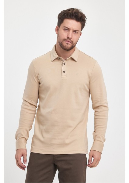 Erkek Basic Uzun Polo Yaka Bol Siyah Siyah Sweatshirt indirimleri