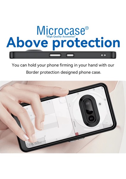 Nothing Phone 3A Shield Serisi Darbeye Dayanıklı Yarı Esnek Plastik Tpu Kılıf - AL8100 modelleri