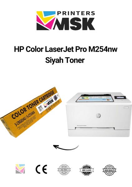 Hp Color Laserjet Pro M254NW Siyah Toner fiyatları