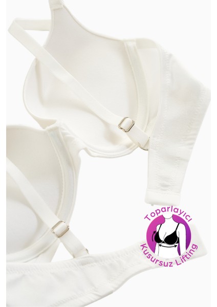 Mia - Dolgulu Push Up, Kusursuz Lifting Toparlayıcı Sütyen - Ekru - 2529 fırsatları